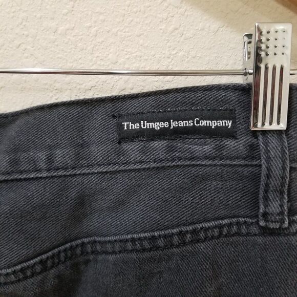 Umgee Raw Hem Washed Black Denim Mini Skirt Size 28 (M) - Picture 4 of 5